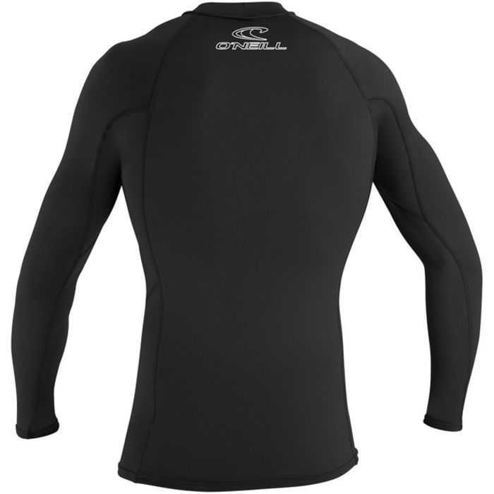 2024 O'Neill Männer Basic Skins Long Sleeve Rash Guard 3342 - Black